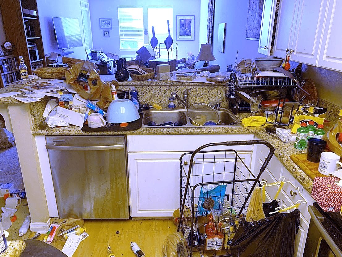 example of hoarded kitchen