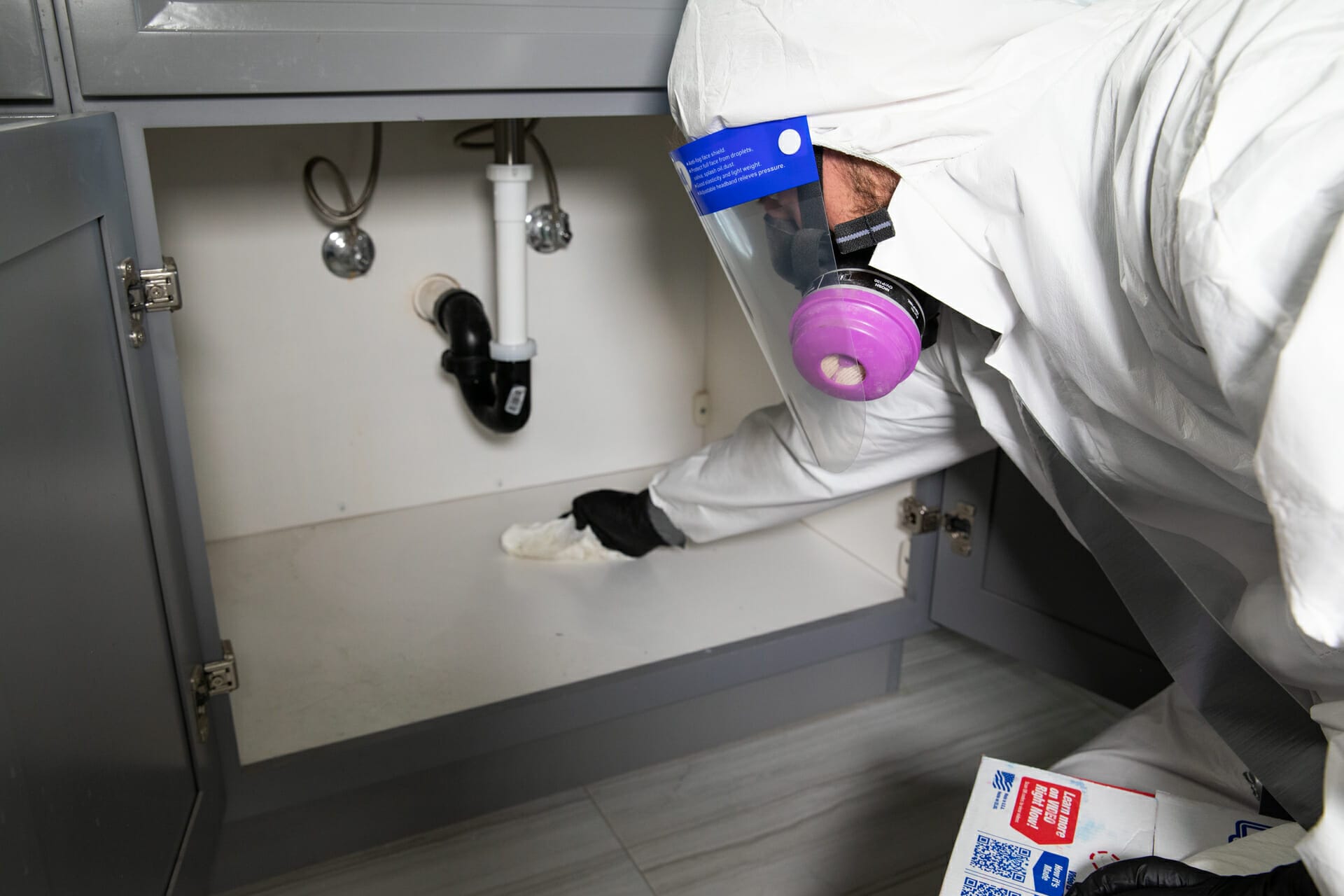 sewage backup bio-one remediation technician