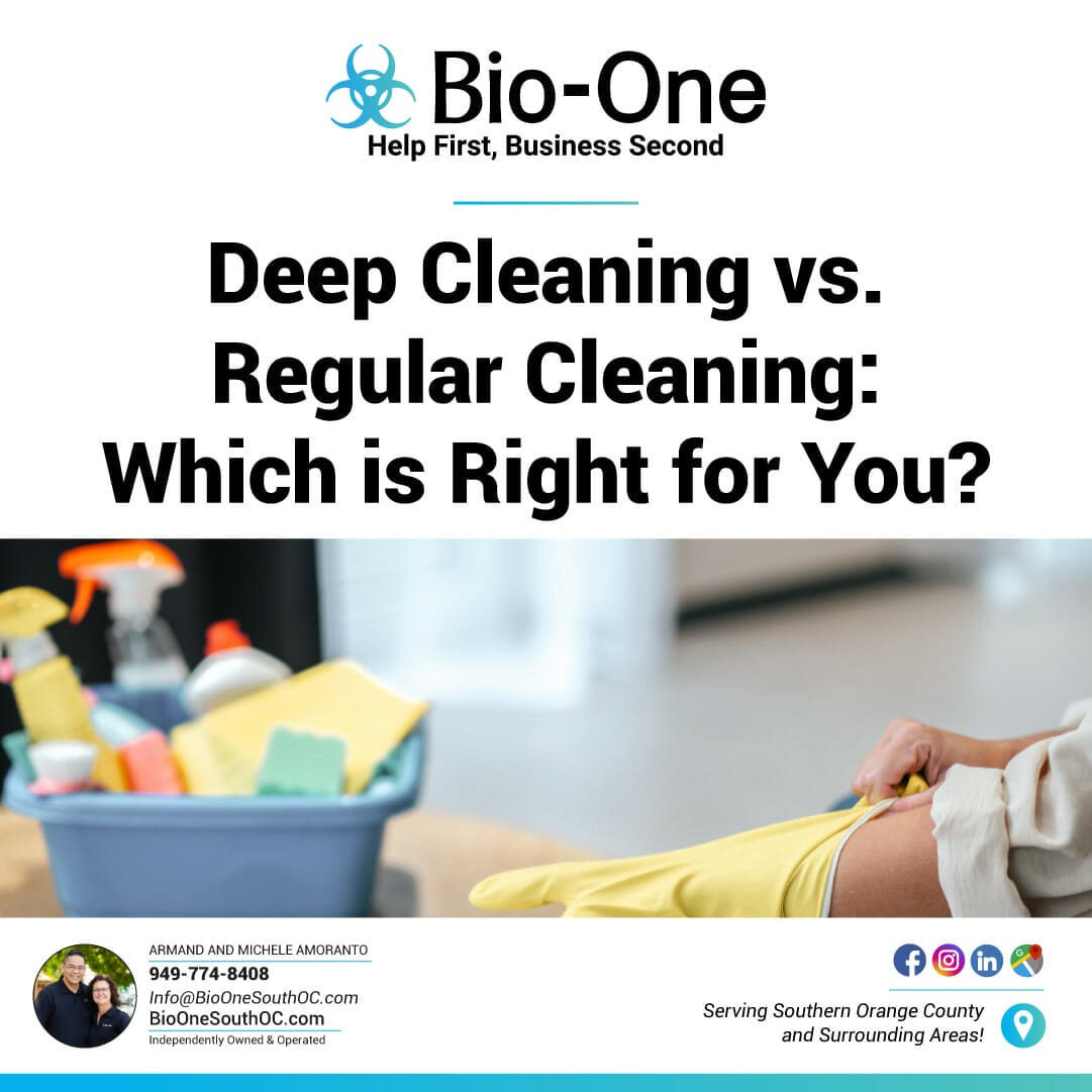 Deep Cleaning vs. Regular Cleaning: Which is Right for You? - Bio-One of South OC