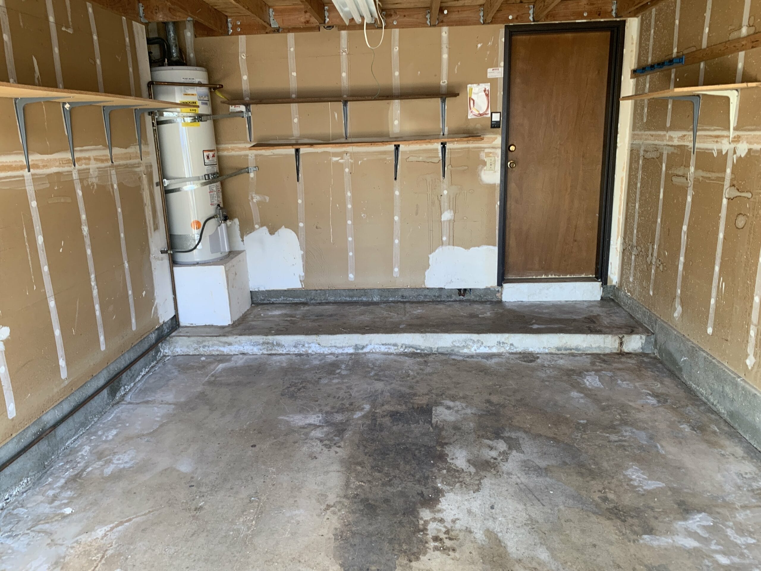 example of rodent-infested garage after cleaning