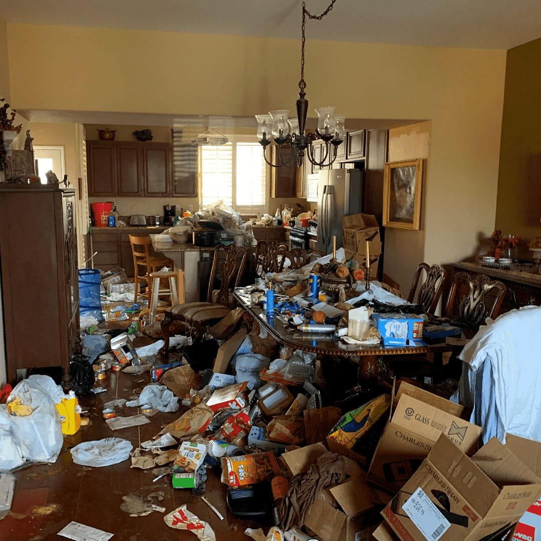 hoarded home