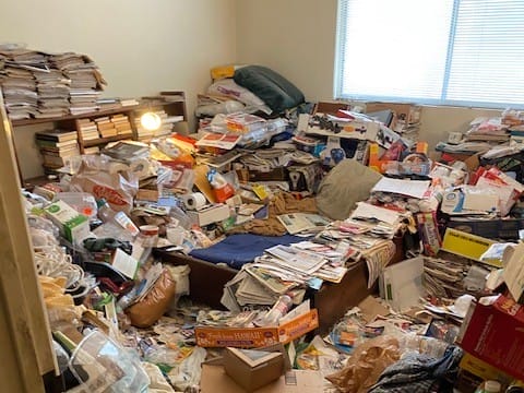example hoarded bedroom